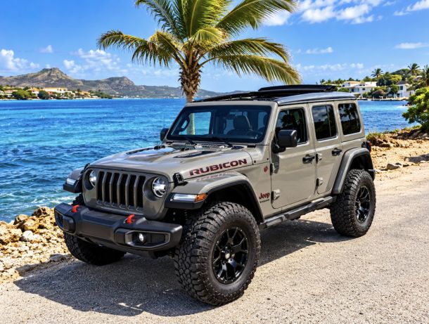 Jeep Wrangler Cabrio Special Edition Rubicon Grey met elektrisch dak