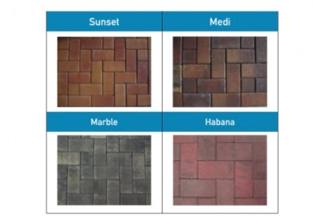 Mix color pavers